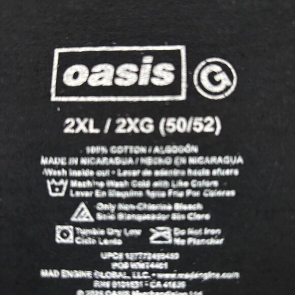 Oasis Definitely Maybe Gallagher Brothers Band T-Shirt 2XL - Picture 4 of 4